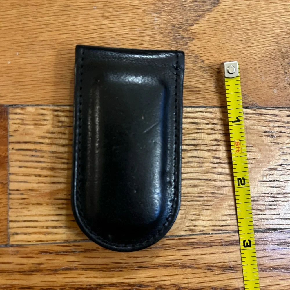 Coach Black Leather Money Holder